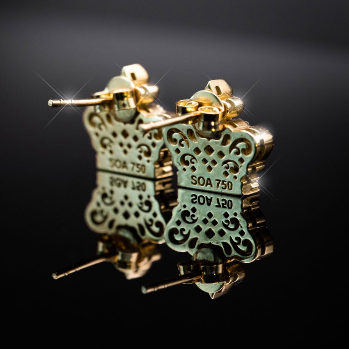 The Golden Diamond Earrings